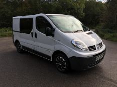 2009/59 REG RENAULT TRAFIC SL27+ DCI 115 2.0 DIESEL WHITE PANEL VAN, SHOWING 5 FORMER KEEPERS