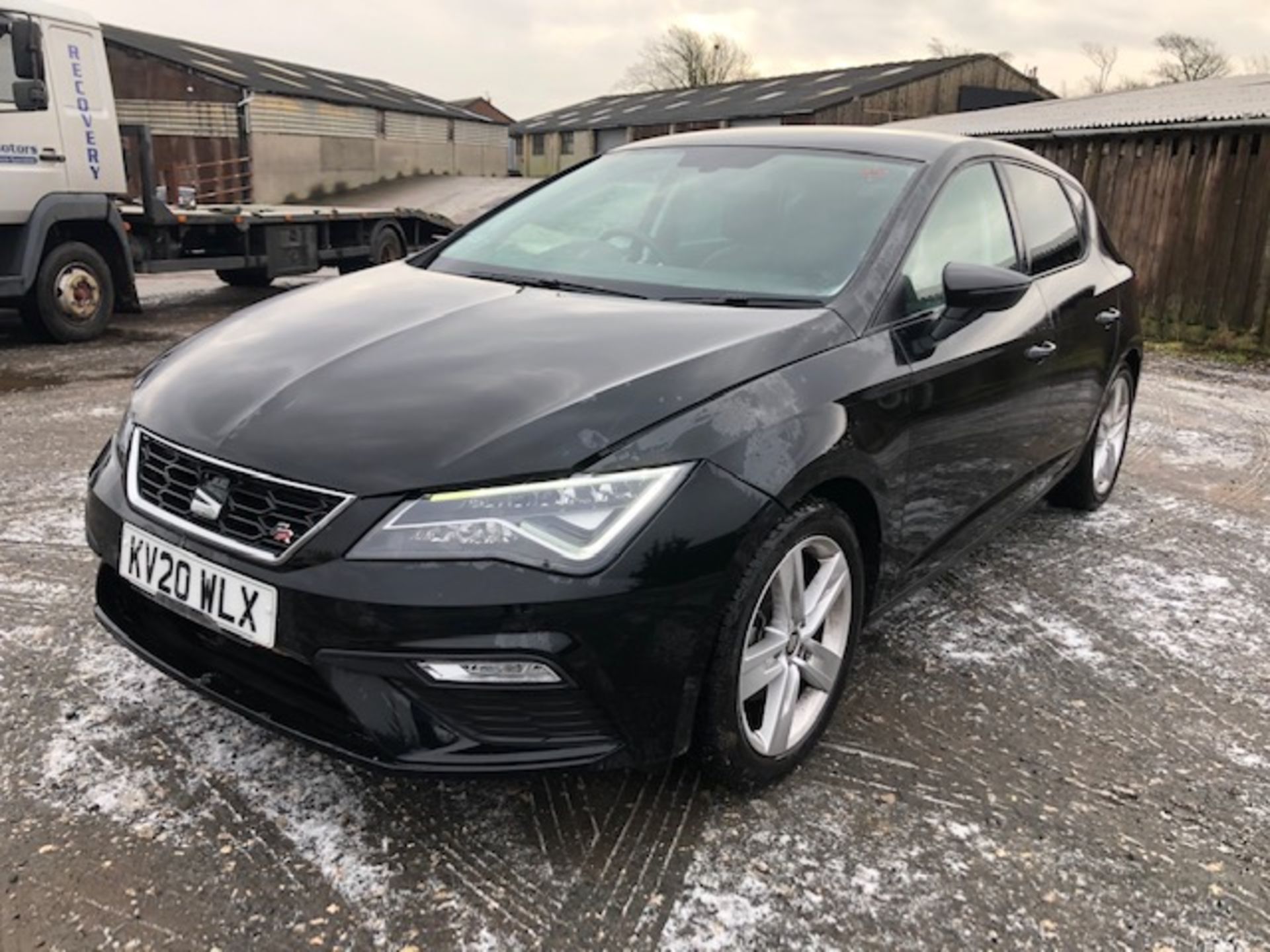 2020/20 REG SEAT LEON FR TSI EVO 1.5 PETROL BLACK 5 DOOR HATCHBACK, SHOWING 0 FORMER KEEPERS *NO VAT - Image 3 of 13