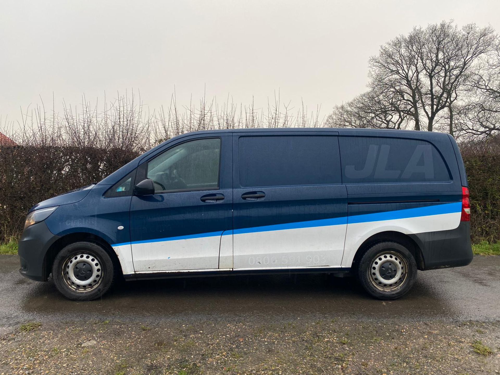 2016/16 REG MERCEDES-BENZ VITO 109 CDI 1.6 DIESEL BLUE PANEL VAN, SHOWING 0 FORMER KEEPERS *PLUS VAT - Image 3 of 14