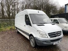 2012/12 REG MERCEDES-BENZ SPRINTER 316 CDI 2.2 DIESEL WHITE PANEL VAN, SHOWING 2 FORMER KEEPERS