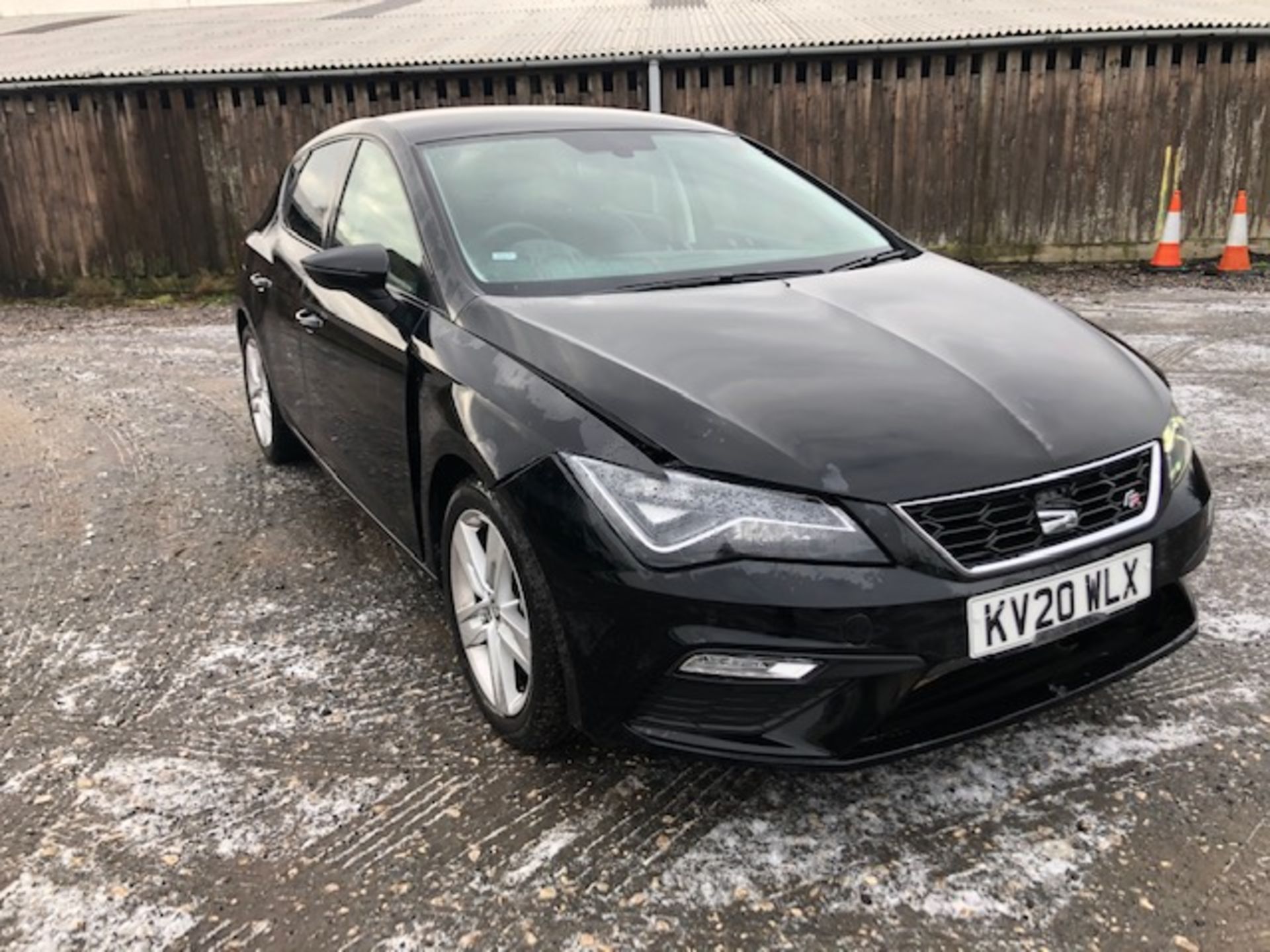 2020/20 REG SEAT LEON FR TSI EVO 1.5 PETROL BLACK 5 DOOR HATCHBACK, SHOWING 0 FORMER KEEPERS *NO VAT