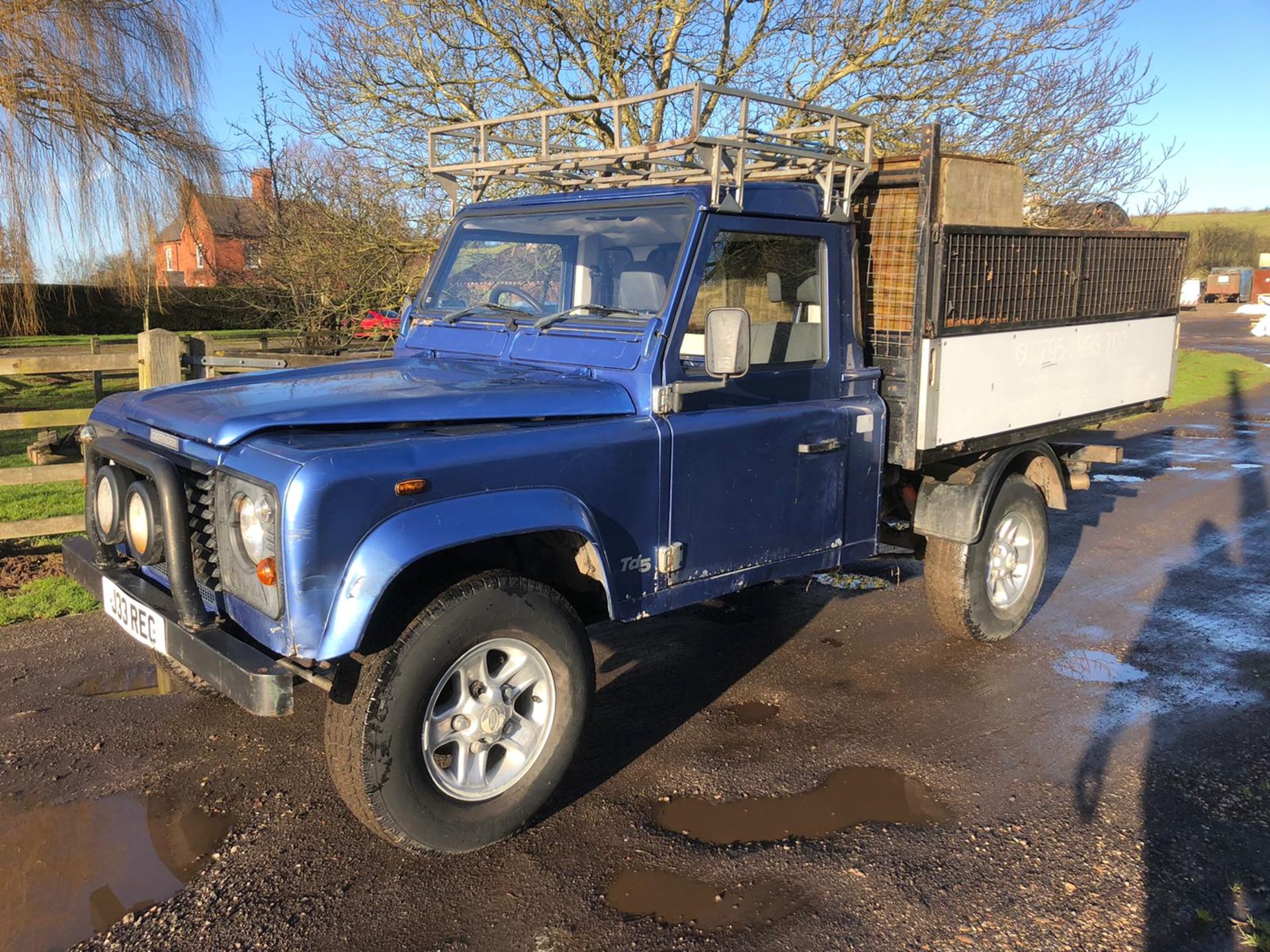 1994 LAND ROVER 110 DEFENDER TDI 2.5 DIESEL BLUE LIGHT 4X4 UTILITY *NO VAT* - Image 3 of 13