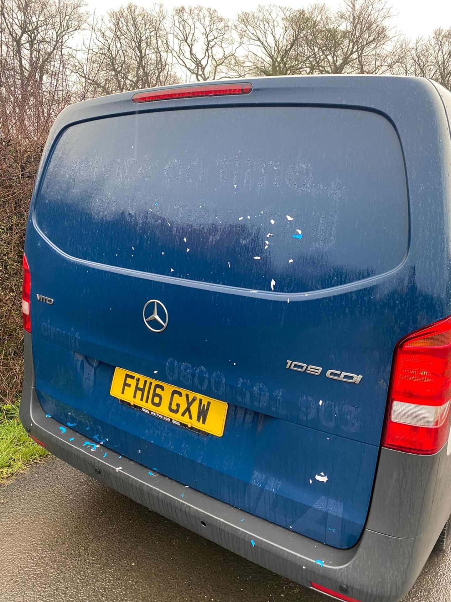 2016/16 REG MERCEDES-BENZ VITO 109 CDI 1.6 DIESEL BLUE PANEL VAN, SHOWING 0 FORMER KEEPERS *PLUS VAT - Image 5 of 14