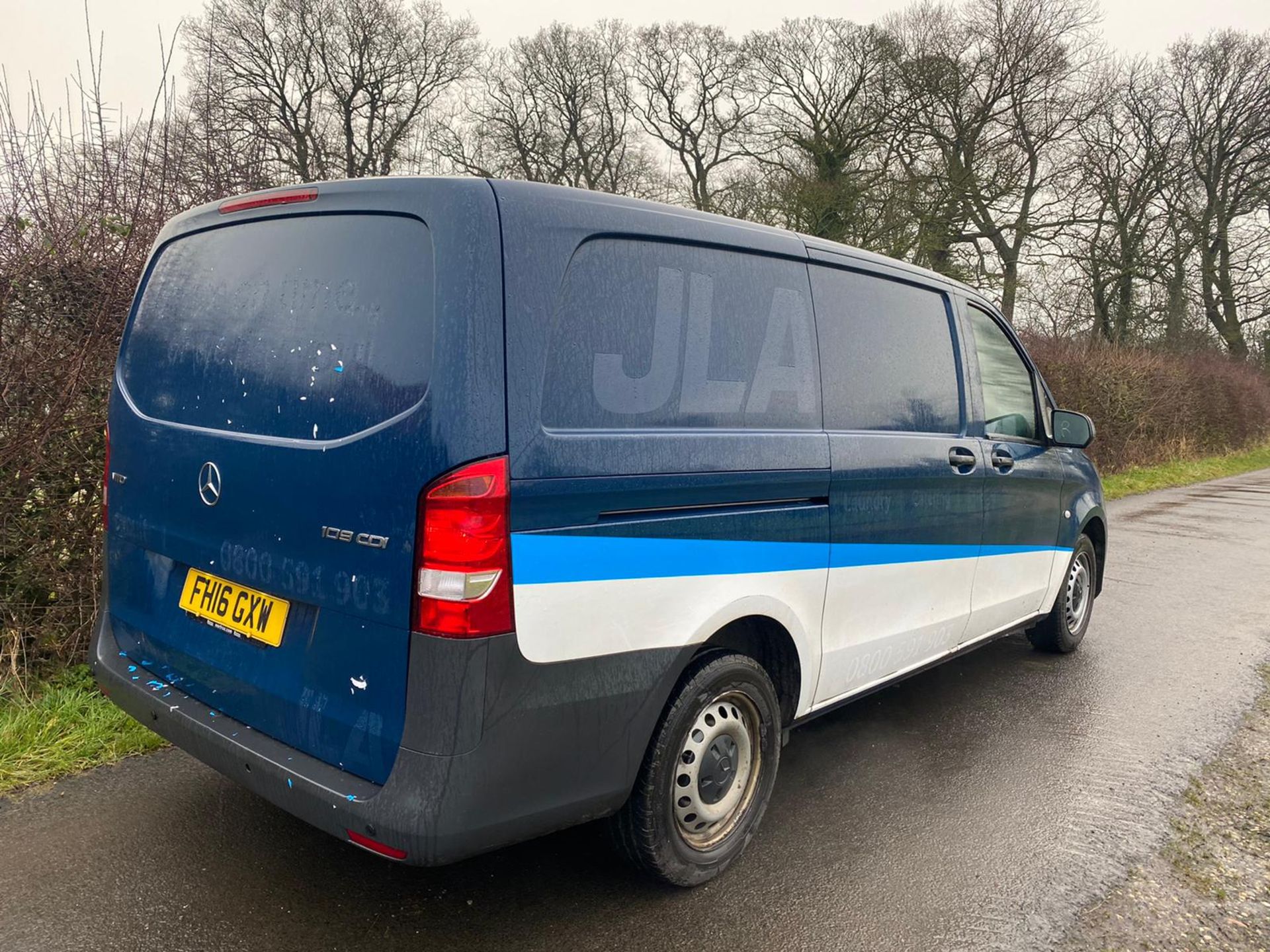 2016/16 REG MERCEDES-BENZ VITO 109 CDI 1.6 DIESEL BLUE PANEL VAN, SHOWING 0 FORMER KEEPERS *PLUS VAT - Image 6 of 14