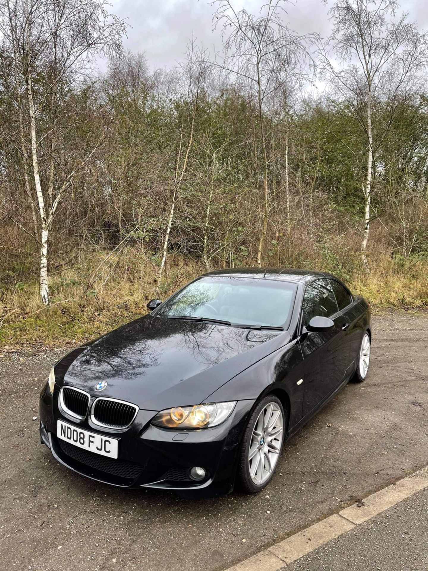 2008/08 REG BMW 320I M SPORT 2.0 PETROL BLACK CONVERTIBLE, SHOWING 3 FORMER KEEPERS *NO VAT* - Image 5 of 15