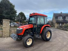 KIOTI DK501C COMPACT TRACTOR, RUNS, DRIVES, CLEAN MACHINE, FULLY GLASS CAB, FRONT WEIGHTS *PLUS VAT*