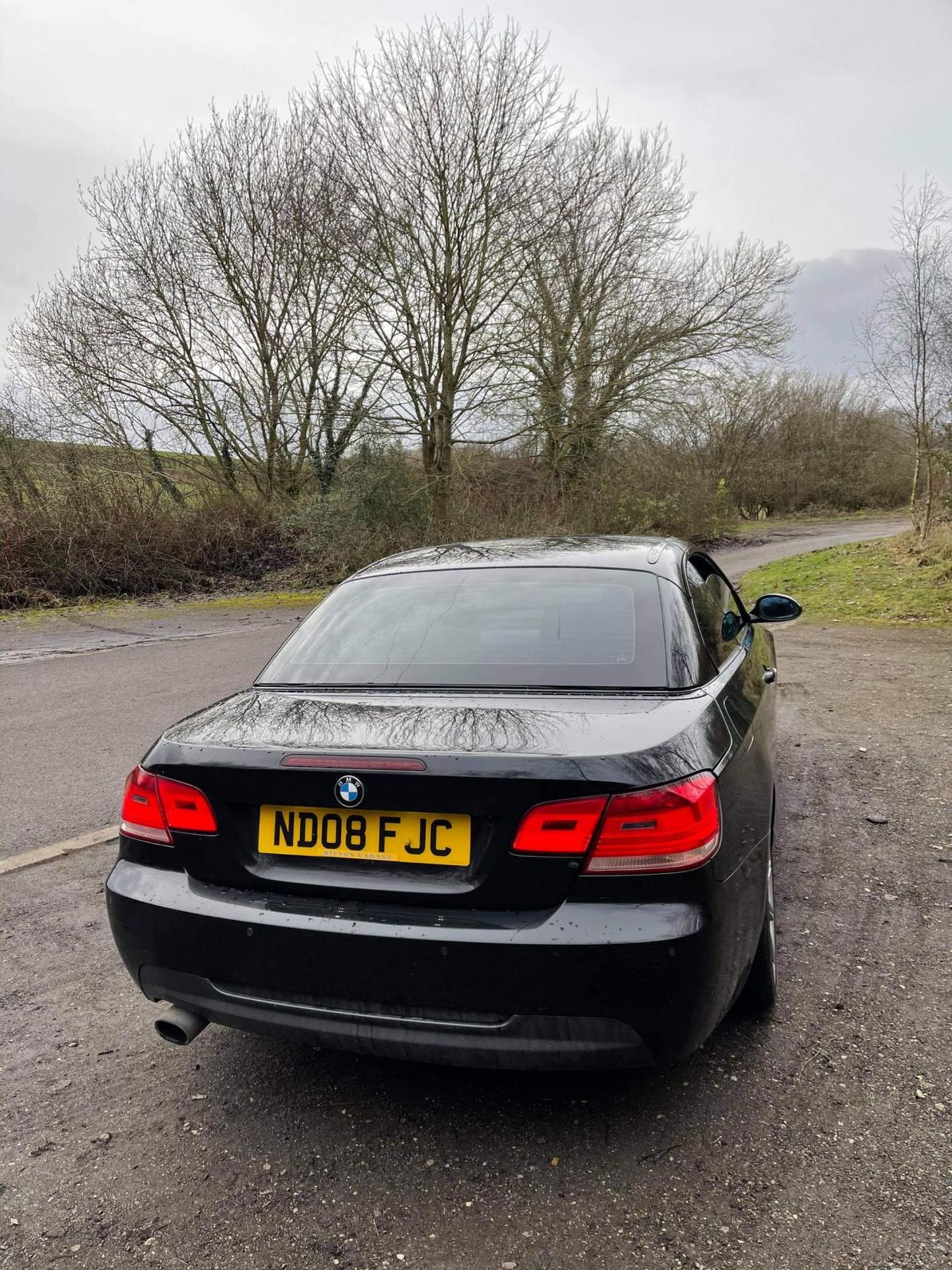 2008/08 REG BMW 320I M SPORT 2.0 PETROL BLACK CONVERTIBLE, SHOWING 3 FORMER KEEPERS *NO VAT* - Image 9 of 15