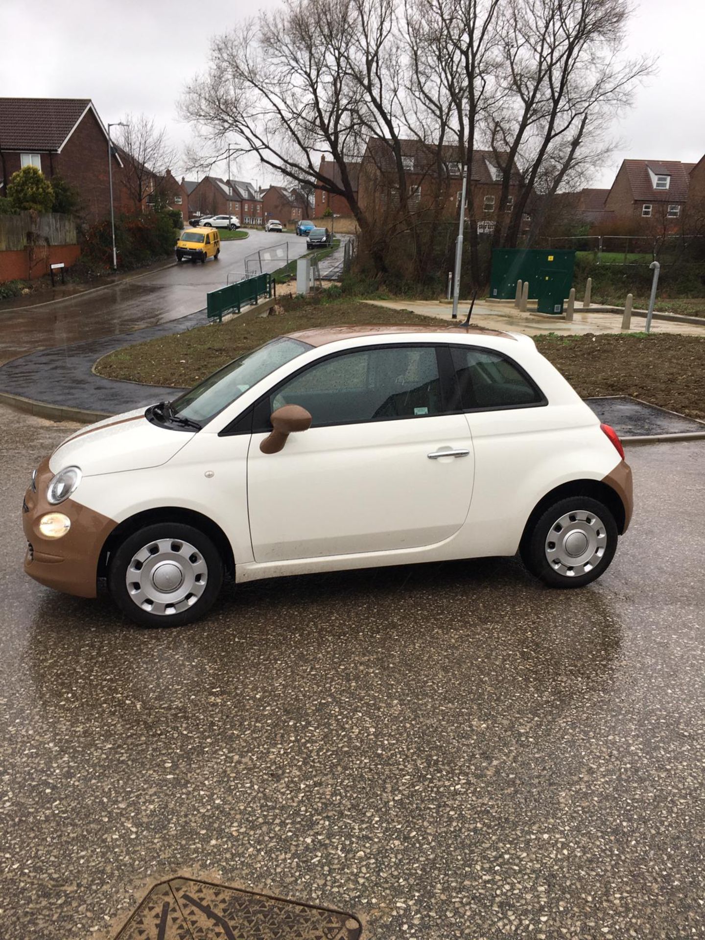 2016/66 REG FIAT 500 POP 1.25 PETROL WHITE/BROWN 3 DOOR HATCHBACK, SHOWING 1 FORMER KEEPER *NO VAT* - Image 4 of 11