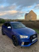 2014/14 REG AUDI RS Q3 TFSI QUATTRO 2.5 SEMI-AUTOMATIC BLUE *NO VAT*