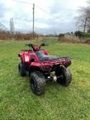 KAWASAKI FARM QUAD, REAR TOW BAR, FRONT LIGHTS, RUNS AND WORKS *NO VAT*