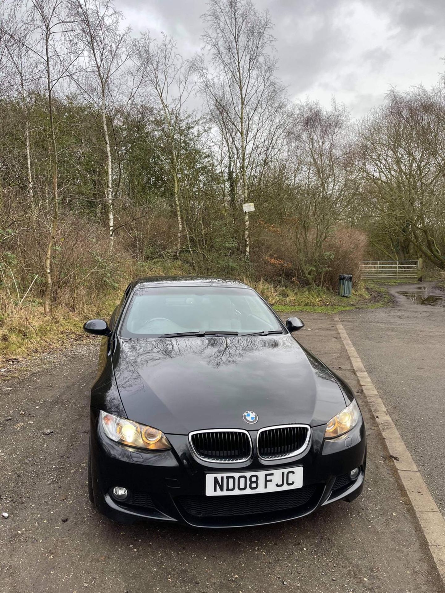 2008/08 REG BMW 320I M SPORT 2.0 PETROL BLACK CONVERTIBLE, SHOWING 3 FORMER KEEPERS *NO VAT* - Image 3 of 15