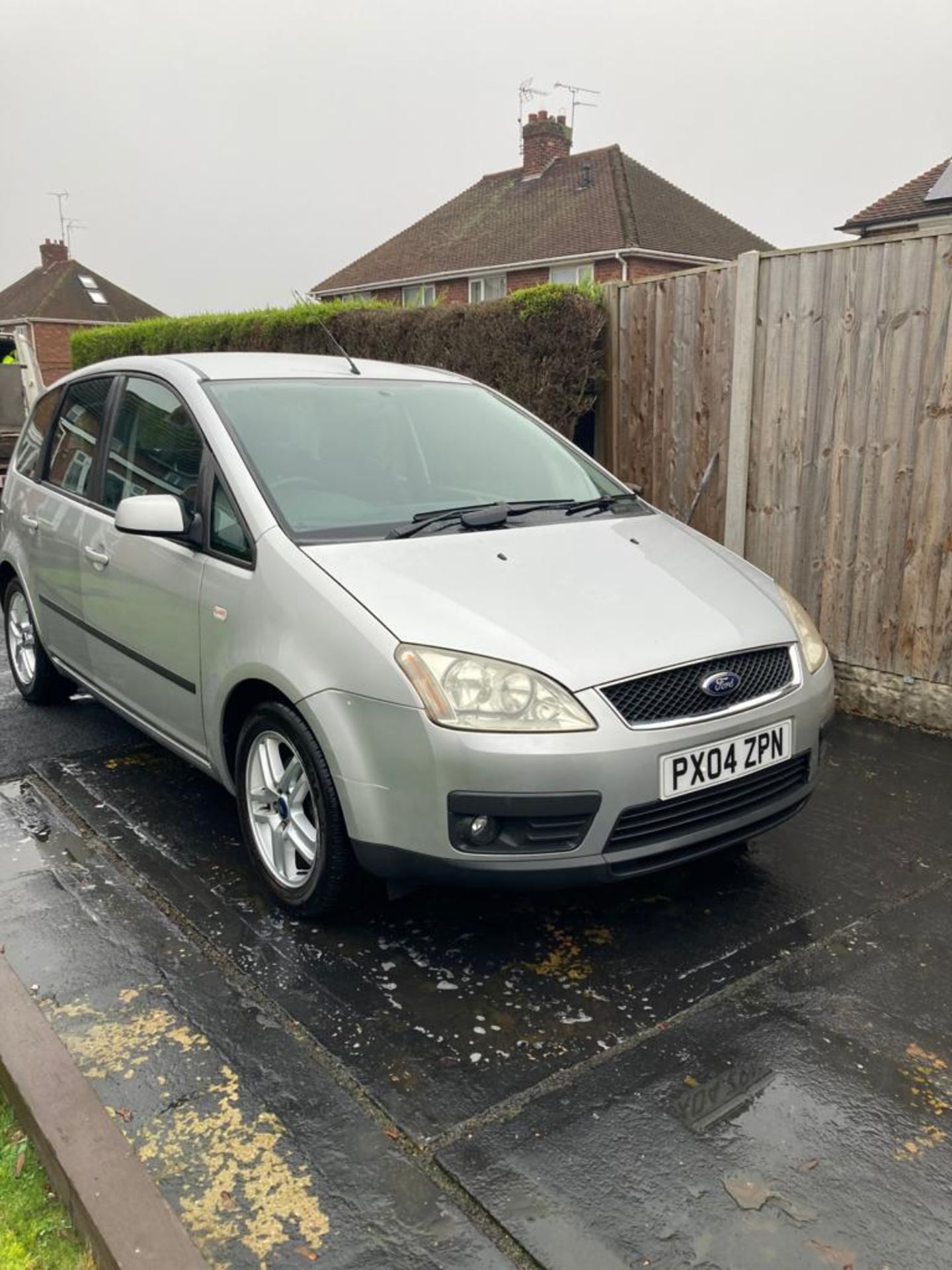 2004/04 REG FORD FOCUS C-MAX ZETEC 1.8 PETROL SILVER MPV *NO VAT*