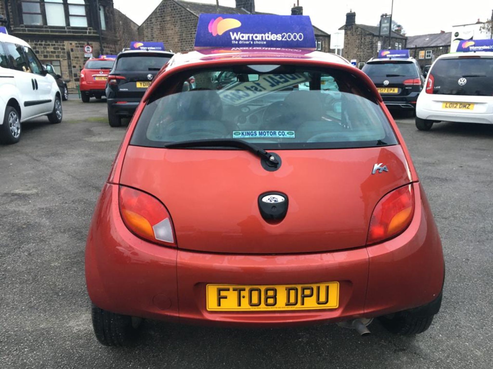 2008/08 REG FORD KA ZETEC CLIMATE 1.3 PETROL RED 3 DOOR HATCHBACK *NO VAT* - Image 4 of 10