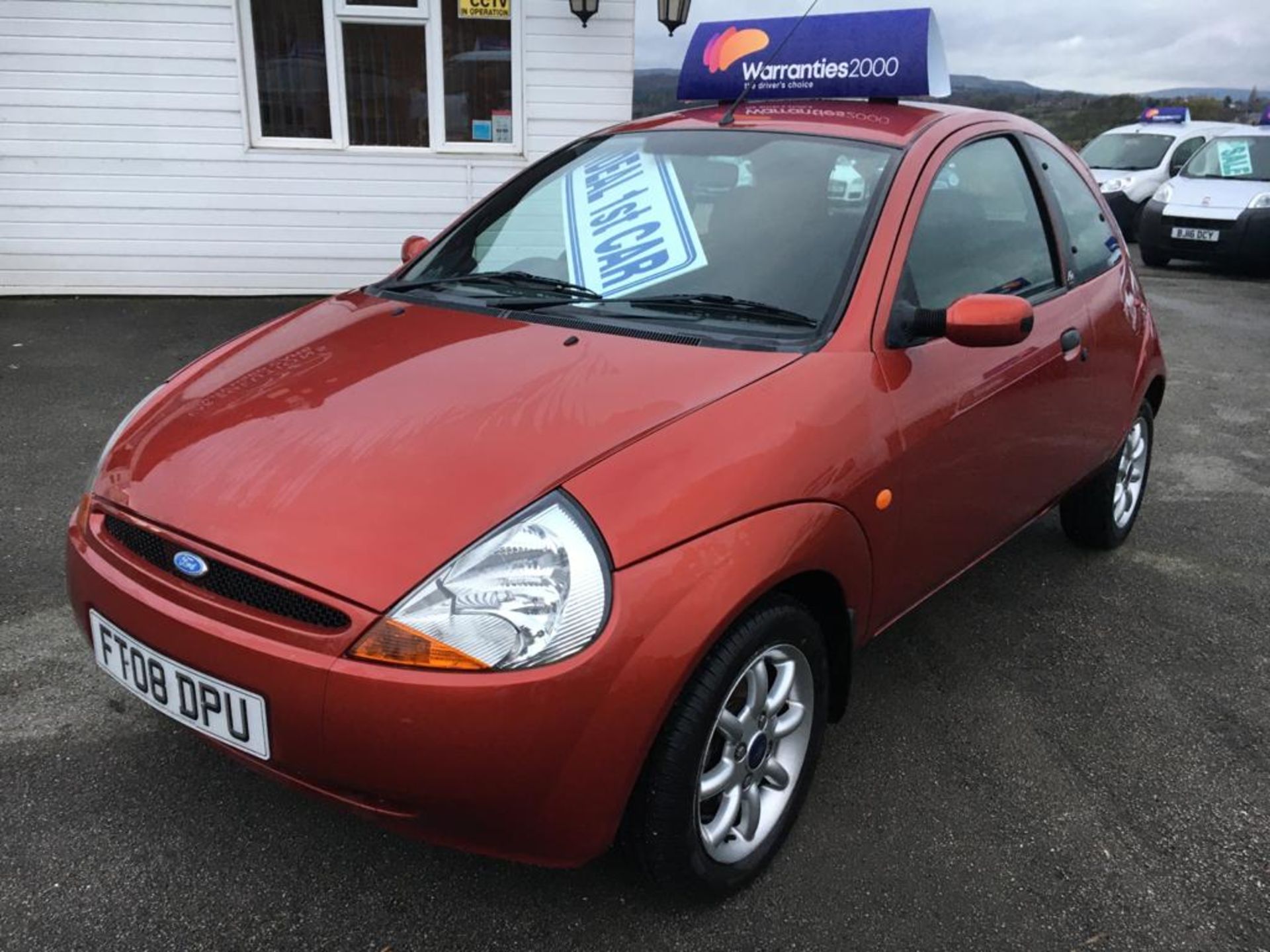 2008/08 REG FORD KA ZETEC CLIMATE 1.3 PETROL RED 3 DOOR HATCHBACK *NO VAT*