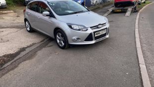 2013/63 REG FORD FOCUS ZETEC TURBO 998CC PETROL 5DR HATCHBACK, SHOWING 2 FORMER KEEPERS *NO VAT*