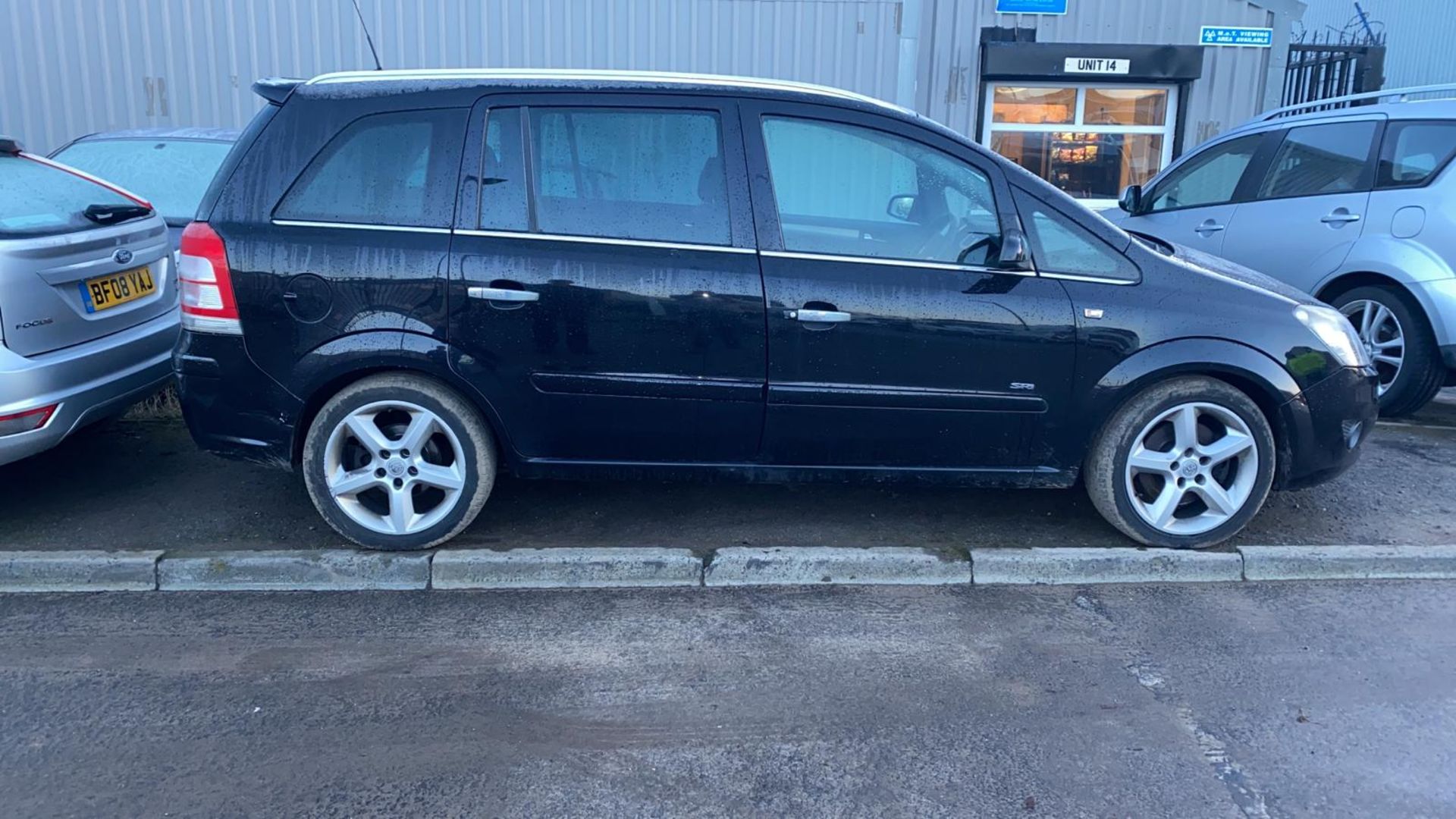 2008/08 REG VAUXHALL ZAFIRA SRI CDTI 150 1.9 DIESEL BLACK 7 SEAT MPV, SHOWING 5 FORMER KEEPERS - Image 2 of 10