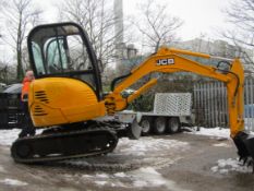 JCB 8025 TRACKED DIGGER / EXCAVATOR, SERIAL NUMBER 1226529, ZERO TAIL SWING, YEAR 2008 *PLUS VAT*