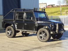 2008/08 REG LAND ROVER DEFENDER 110 HARD TOP 2.4 DIESEL BLACK 4X4 *NO VAT*