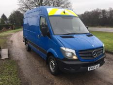 2015/65 REG MERCEDES-BENZ SPRINTER 313 CDI 2.2 DIESEL BLUE PANEL VAN, SHOWING 0 FORMER KEEPERS