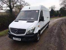 2015/65 REG MERCEDES-BENZ SPRINTER 310 CDI 2.2 DIESEL WHITE PANEL VAN, SHOWING 0 FORMER KEEPERS