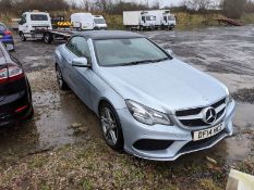 2014/14 REG MERCEDES-BENZ E220 AMG SPORT CDI AUTO 2.0 DIESEL CONVERITBLE, SHOWING 0 FORMER KEEPERS