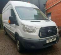 2015/15 REG FORD TRANSIT 350 2.2 DIESEL WHITE PANEL VAN, SHOWING 1 FORMER KEEPER *NO VAT*