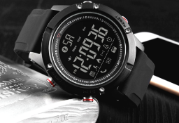 Black Smart Watch Digital Mens Skmei Activity Tracker *NO VAT*