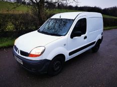 2007/07 REG RENAULT KANGOO SL17 DCI 70 1.5 DIESEL WHITE VAN, SHOWING 5 FORMER KEEPERS *NO VAT*