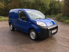 2013/63 REG PEUGEOT BIPPER S HDI 1.25 DIESEL BLUE PANEL VAN, SHOWING 2 FORMER KEEPERS *NO VAT*