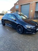 2015/64 REG VOLKSWAGEN SCIROCCO R TSI 2.0 PETROL BLACK COUPE, SHOWING 2 FORMER KEEPERS *NO VAT*