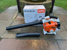 BRAND NEW AND UNUSED STIHL BG86C-E LEAF BLOWER (BOXED) C/W PIPES AND MANUAL *NO VAT*