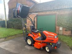 KUBOTA G21E RIDE ON MOWER, ONLY 46 HOURS, YEAR 2018, HIGH LIFT COLLECTOR, EX DEMO *PLUS VAT*