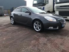 2010/60 REG VAUXHALL INSIGNIA SRI 128 CDTI 2.0 DIESEL GREY 5 DR HATCHBACK, SHOWING 2 FORMER KEEPERS