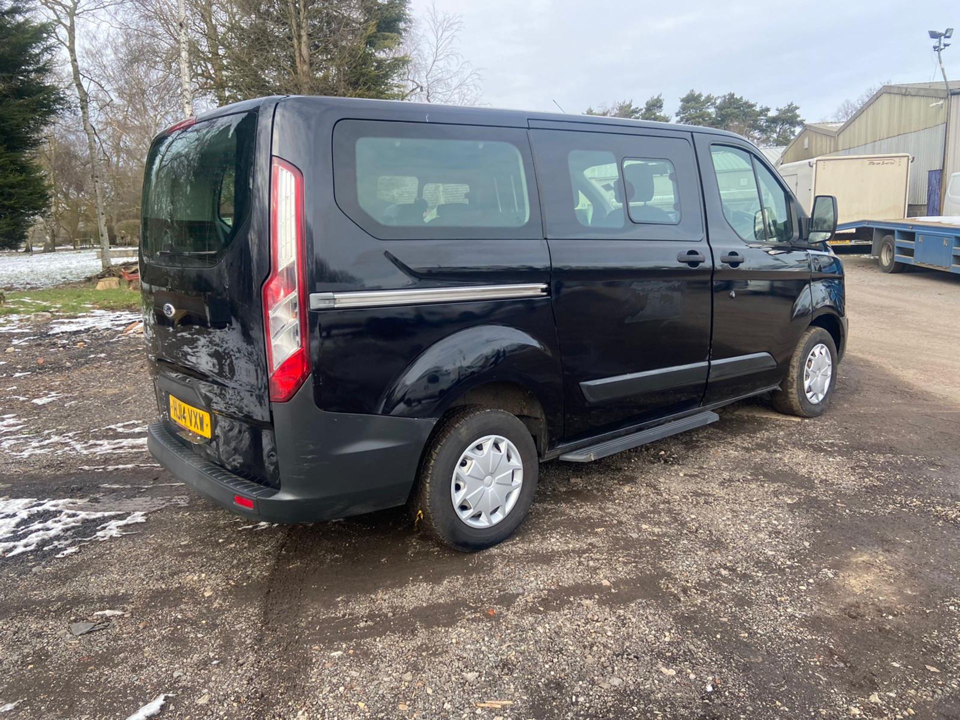 2014/14 REG FORD TOURNEO CUSTOM 300 ECO-TECH 2.2 DIESEL BLACK MINIBUS MPV, SHOWING 1 FORMER KEEPER - Image 6 of 9