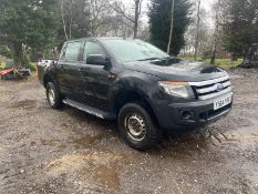 2015/64 REG FORD RANGER XL 4X4 TDCI 2.2 DIESEL BLACK PICK-UP, SHOWING 1 FORMER KEEPER *PLUS VAT*