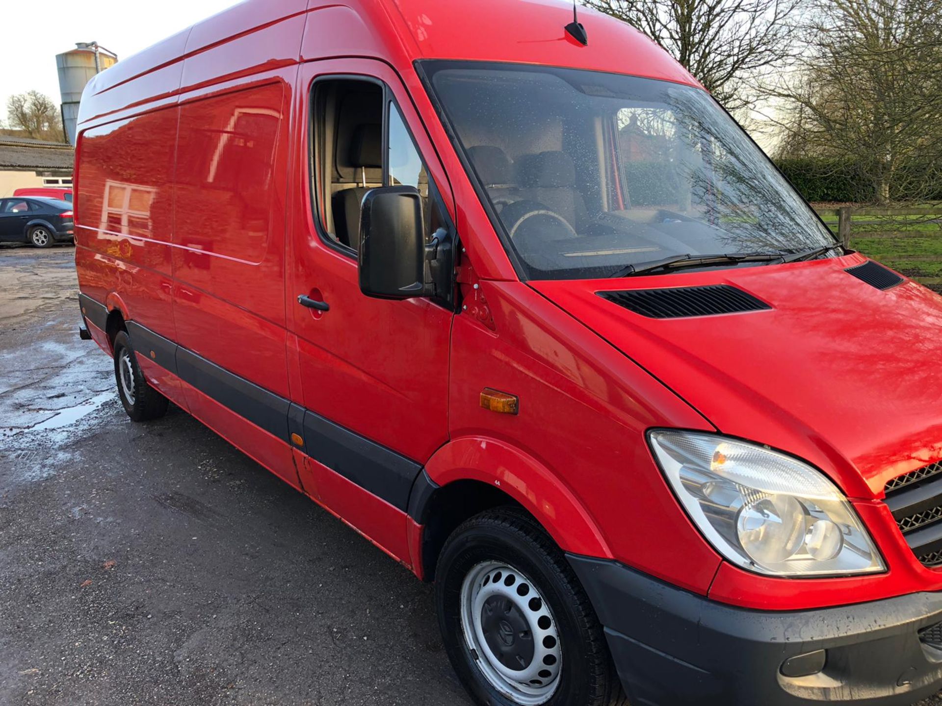 2009/59 REG MERCEDES SPRINTER 311 CDI LWB 2.2 DIESEL RED PANEL VAN, SHOWING 0 FORMER KEEPERS *NO VAT