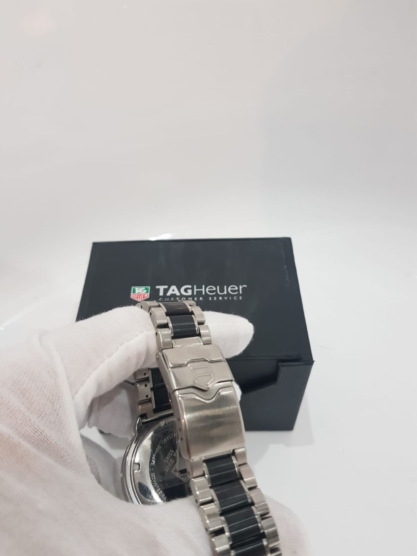 TAG HEUER FORMULA 1 41mm Ceramic & Steel Chronograph Mens Watch *NO VAT* - Image 4 of 8