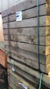 VACUUM PRESSURE TREATED TIMBER SLEEPERS - 40 X 4FT *NO VAT*