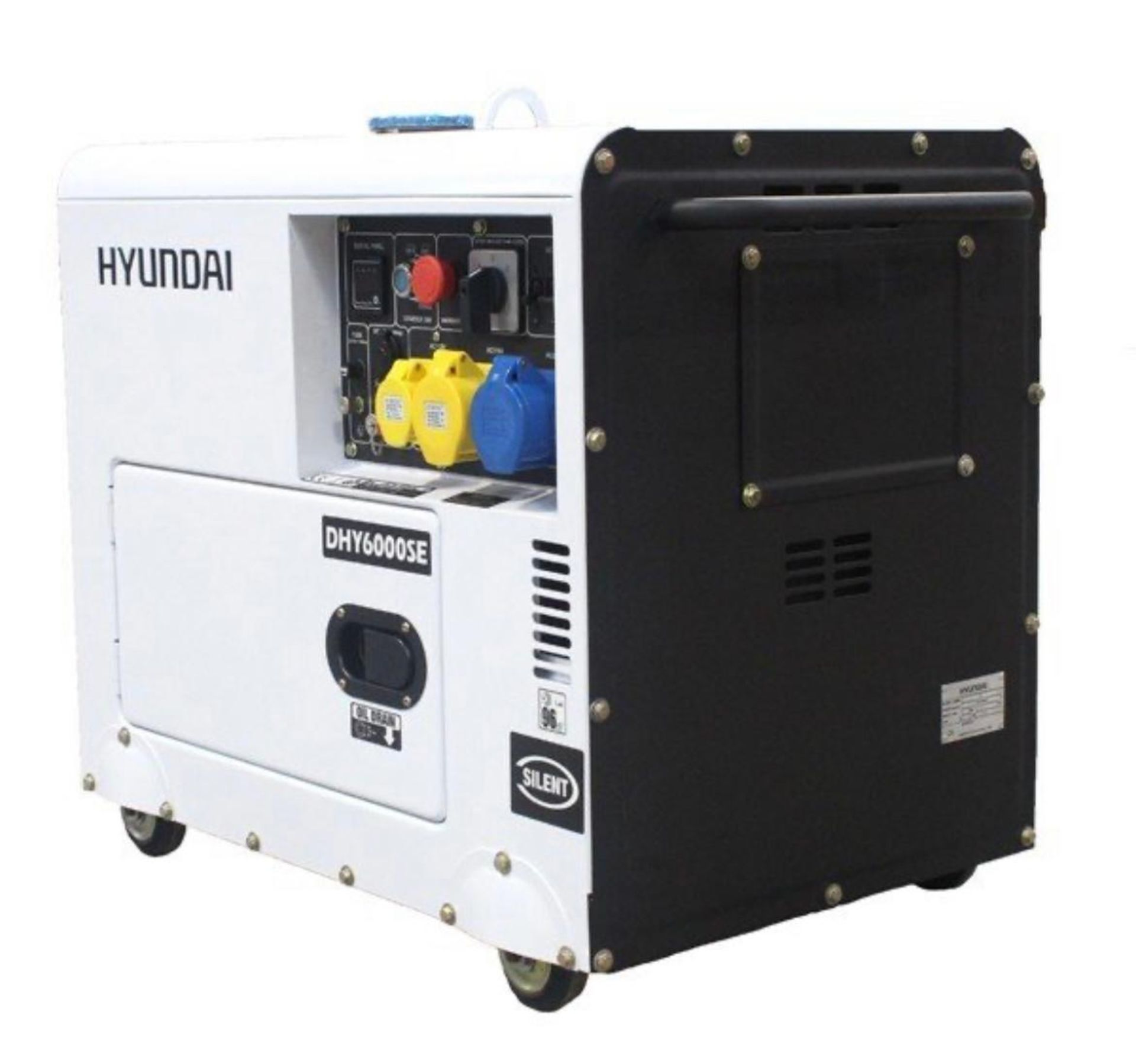 BRAND NEW AND UNUSED HYUNDAI DHY6000SE GENERATOR, DIESEL ENGINE, CAN DELIVER AT A COST *NO VAT* - Image 6 of 7