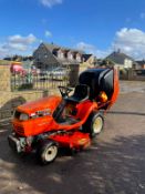 KUBOTA TG1860 RIDE ON LAWN MOWER, 3 CYLINDER KUBOTA DIESEL ENGINE, VERY LOW HOURS 1030 *NO VAT*