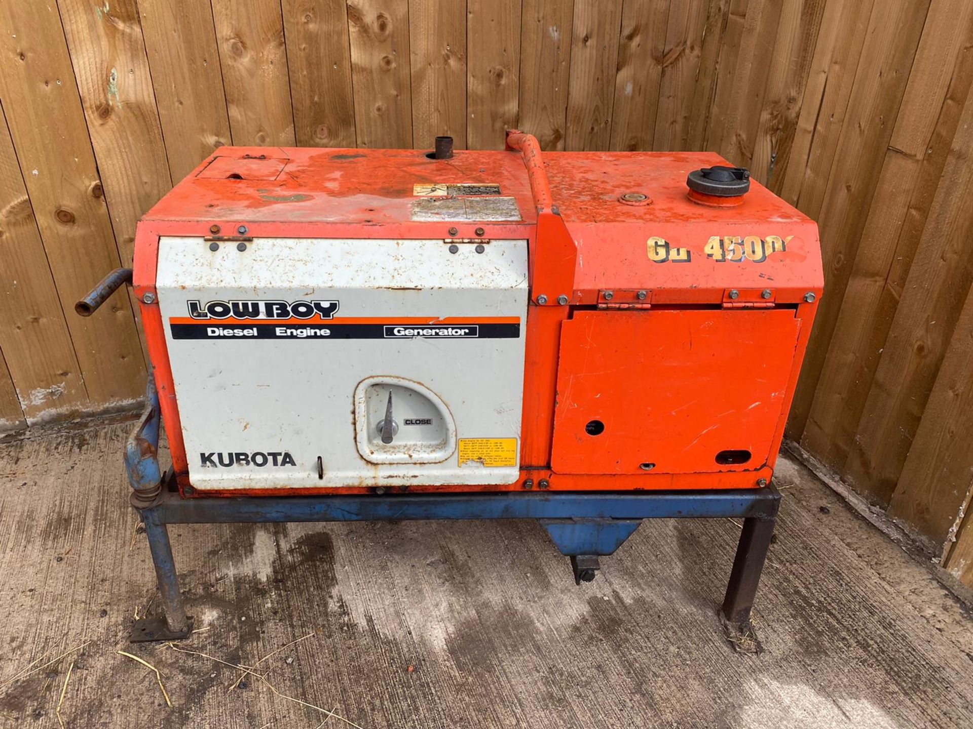 KUBOTA LOW BOY GD4500 DIESEL GENERATOR, ZB400 ENGINE 110/240V KEY START, DELIVERY TO UK MAINLAND £60