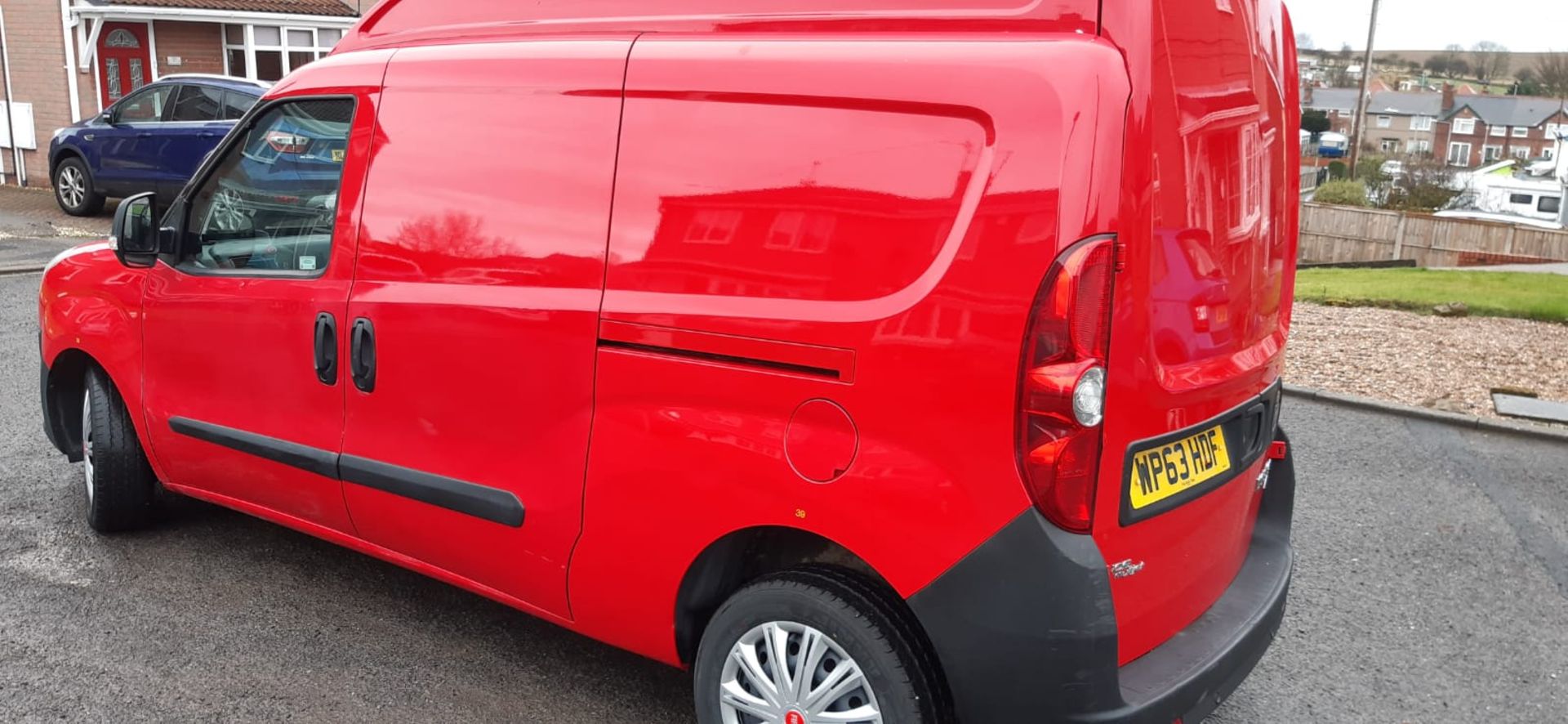 2013/63 REG FIAT DOBLO 16V XL MULTIJET LWB 1.6 DIESEL RED PANEL VAN, SHOWING 0 FORMER KEEPERS - Image 3 of 10