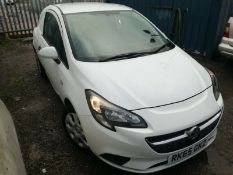 2015/65 REG VAUXHALL CORSA CDTI ECOFLEX S/S 1.25 DIESEL WHITE CAR / VAN, SHOWING 0 FORMER KEEPERS