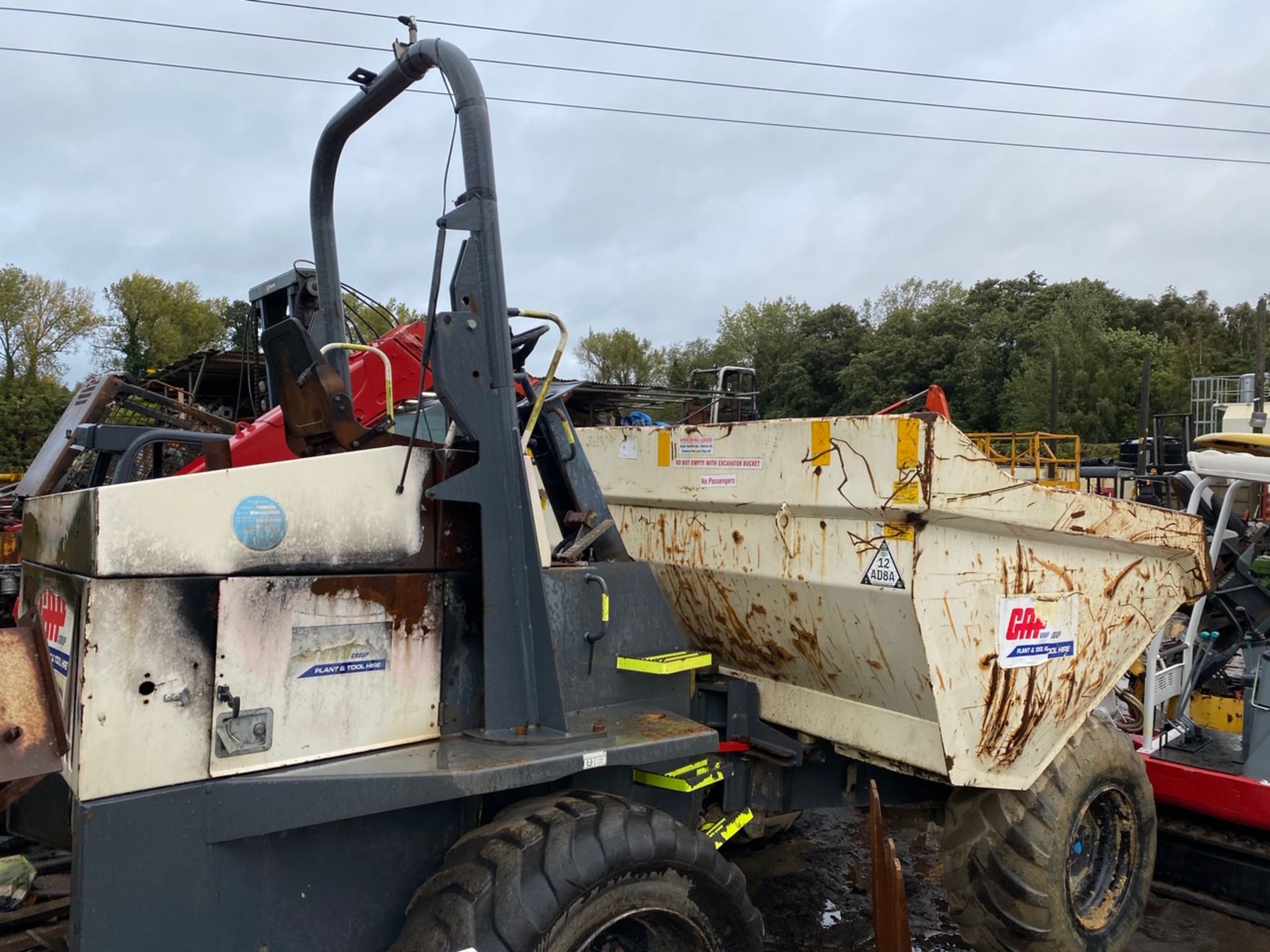 2014 TEREX 9 TON DUMPER FIRE DAMAGED ENGINE, NON RUNNER *PLUS VAT* - Image 2 of 4