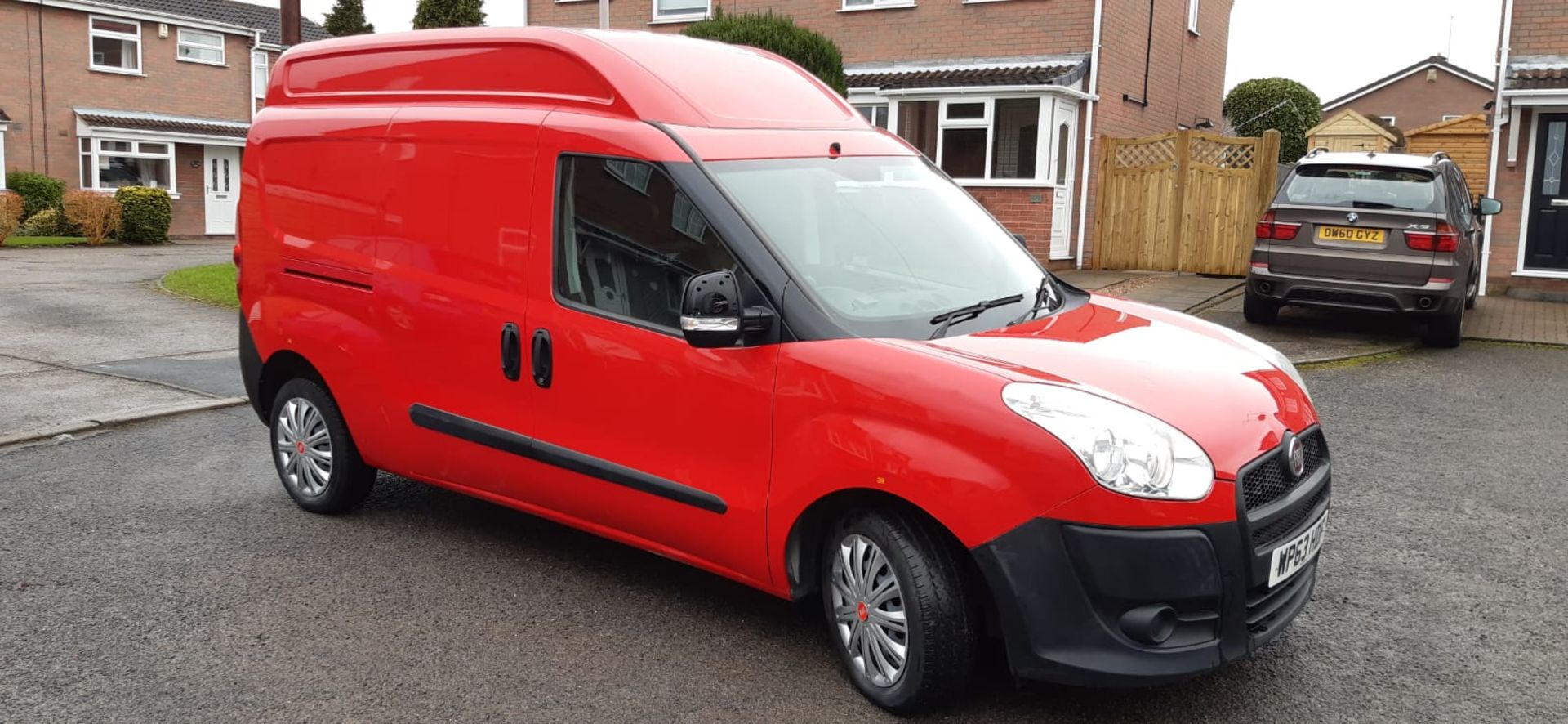 2013/63 REG FIAT DOBLO 16V XL MULTIJET LWB 1.6 DIESEL RED PANEL VAN, SHOWING 0 FORMER KEEPERS