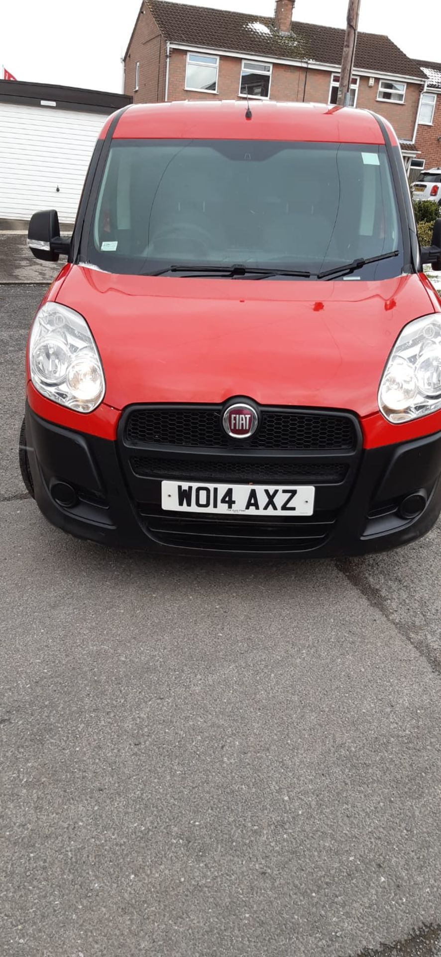 2014/14 REG FIAT DOBLO 16V MULTIJET 1.25 DIESEL RED PANEL VAN, SHOWING 0 FORMER KEEPERS *PLUS VAT* - Image 2 of 12