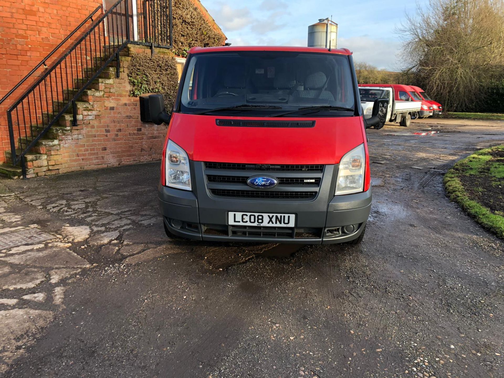 2008/08 REG FORD TRANSIT 85 T260S FWD 2.2 DIESEL RED PANEL VAN, SHOWING 0 FORMER KEEPER *PLUS VAT* - Image 2 of 14