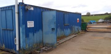 30FT SECURE OFFICE C/W KITCHEN, SHOWER ETC WE CAN LOAD ONTO YOUR TRANSPORT *PLUS VAT*