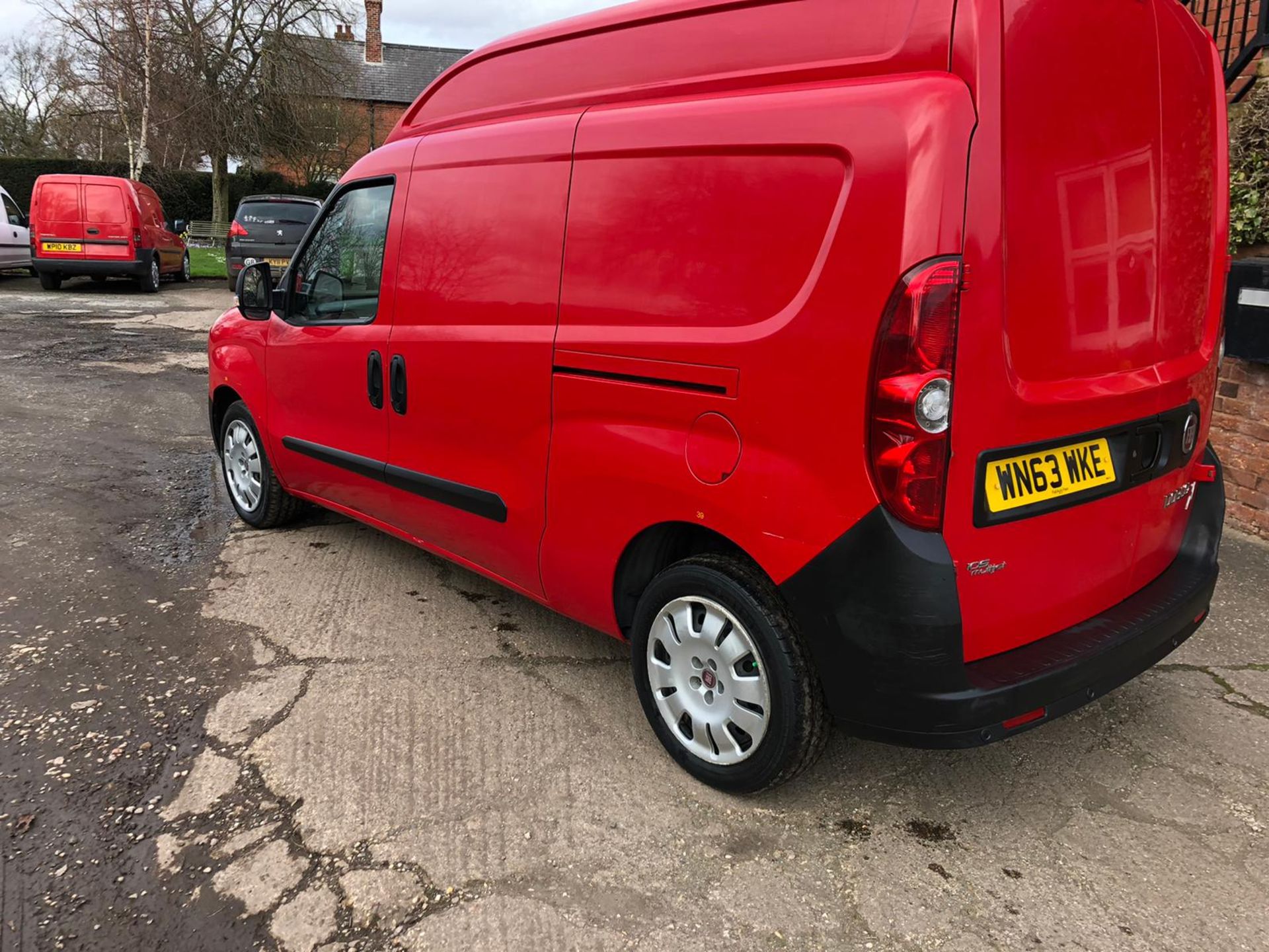 2013/63 REG FIAT DOBLO 16V XL MULTIJET LWB 1.6 DIESEL RED PANEL VAN, SHOWING 0 FORMER KEEPERS - Image 4 of 11