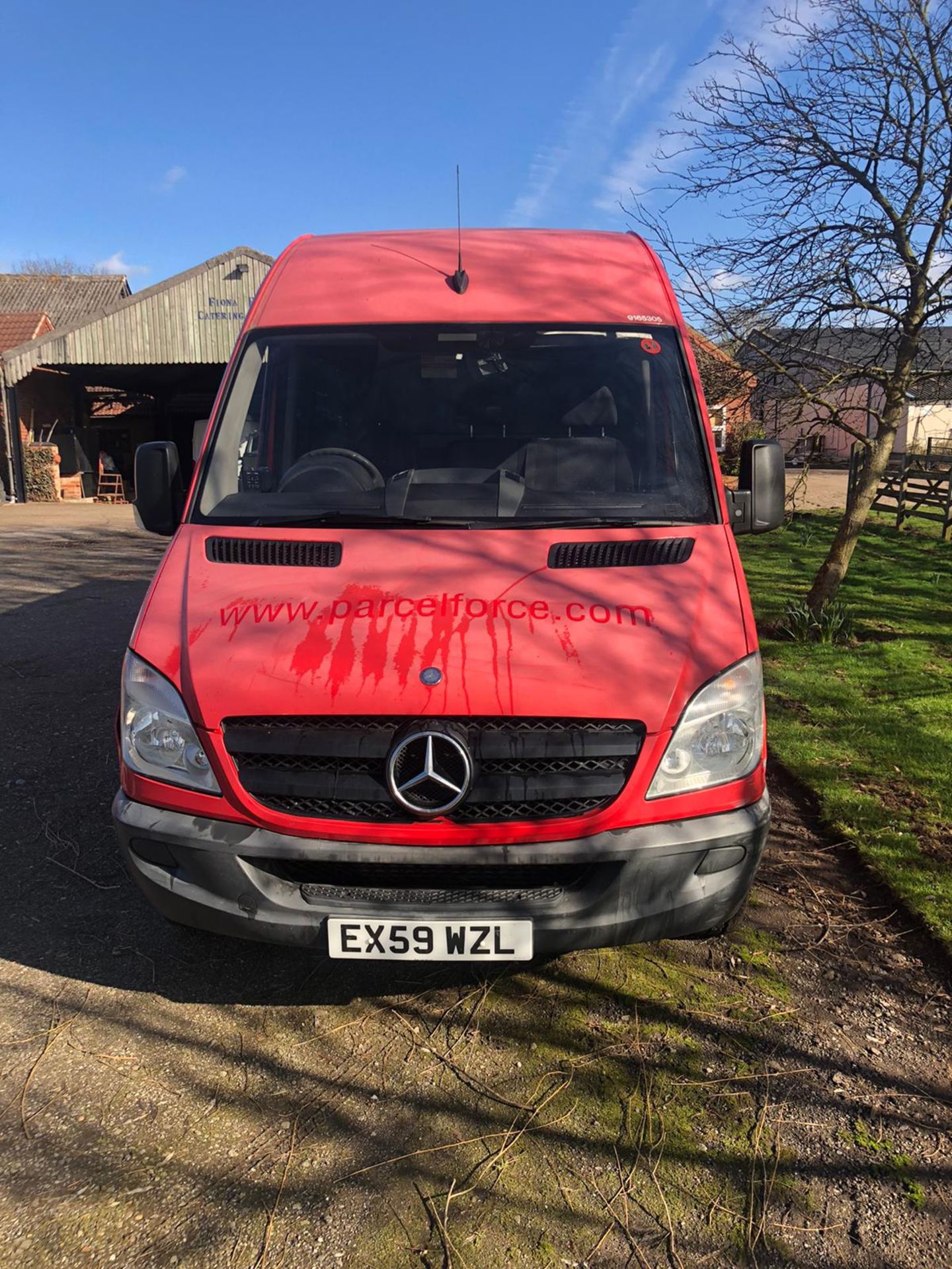 2009/59 REG MERCEDES SPRINTER 311 CDI LWB 2.2 DIESEL RED PANEL VAN, SHOWING 0 FORMER KEEPERS - Image 2 of 13